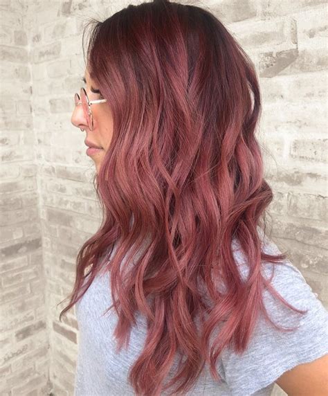 Rose Gold Hair Color Ideas Dark And Light Shades Highlights And Styles