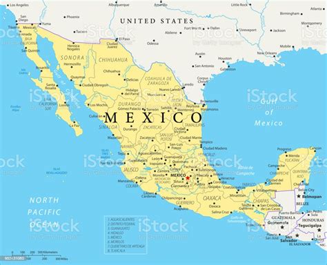 Map Of Mexico Vector Stock Illustration Download Image Now Mexico