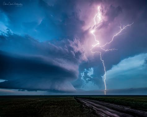 Photo Of The Week 27th July 2020 2nd Place Selden Kansas Supercell Dropping Lightning During A