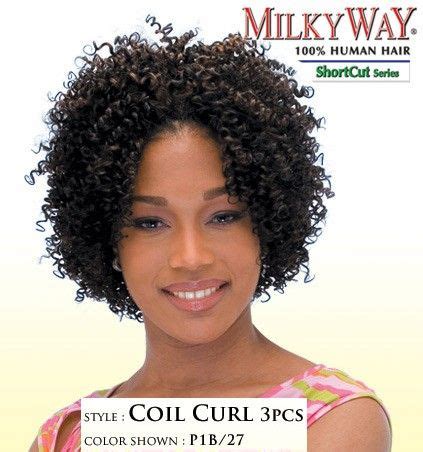 • gently detangle the hair from ends to roots using a paddle brush or wide tooth comb. MilkyWay ShortCut Human Hair Weave COIL CURL 3PCS | Curly ...