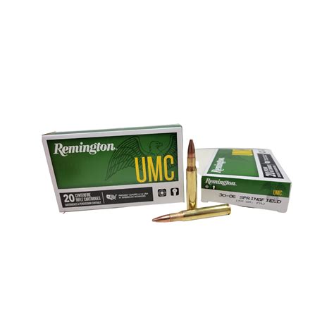 Remington 30 06 Umc 150 Grain Fmj 20 Rounds Box No Tax Outside