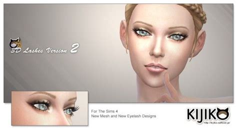 Kijiko 3d Lashes Version 2 Sims 4 Downloads 3d Lashes Sims Sims