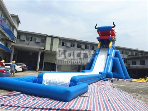 Dragon Head Outdoor Adult Size Inflatable Water Slide