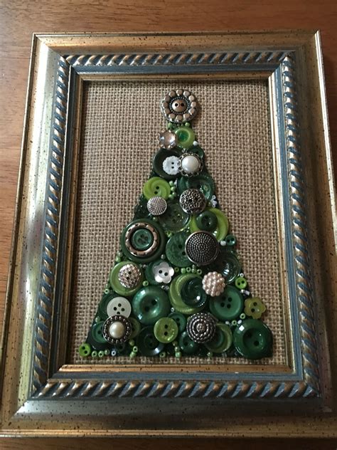 Christmas Button Art Crafts