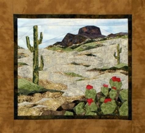 Southwest Splendor Art Quilt Landscape Pieced Pattern By Etsy Panel