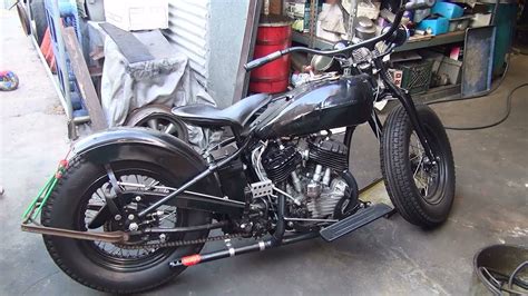 1936 Rl 119 Wl 45ci Flathead Bobber Bike Assembly Rebuild