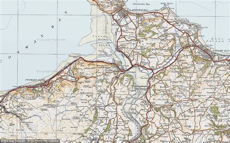 Historic Ordnance Survey Map Of Conwy 1922 Francis Frith
