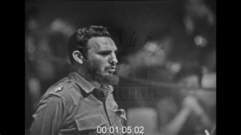 Fidel Castro Gives Speech At Un 1960s Film 1007901 Youtube