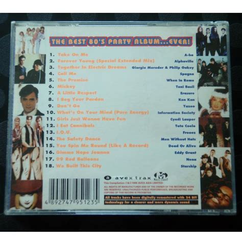 Cd Album Various Artists The Best 80s Party Album Ever Hobbies