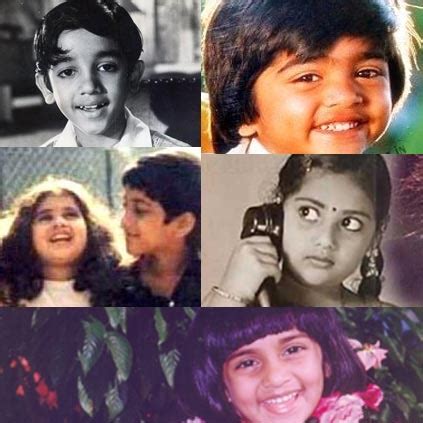 The list includes actor kamal haasan, sridevi, vijay and simbu. A write-up on child artists in Tamil film industry