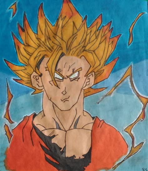 Dragon Ball Z Goku Drawing At Getdrawings Free Download
