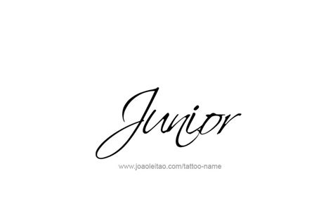Junior Name Tattoo Designs Sfondi Carini