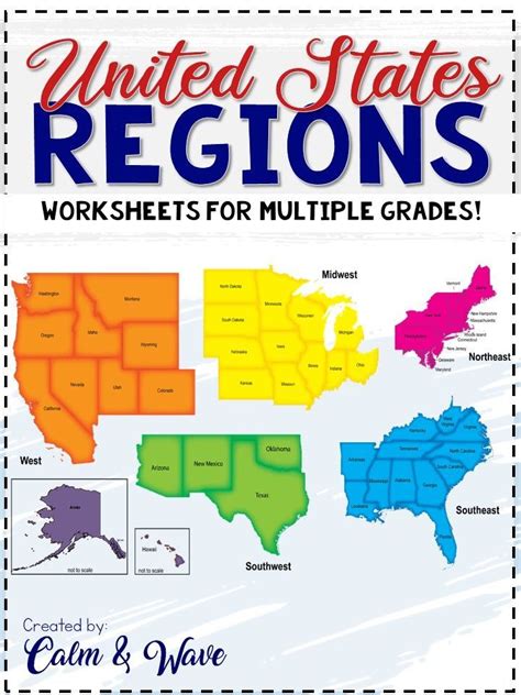 United States Regions Worksheets And Printables Homeschool
