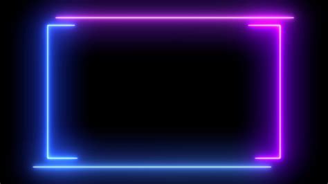 Abstract Light Neon Frame On Black Video Có Sẵn 100 Miễn Phí Bản