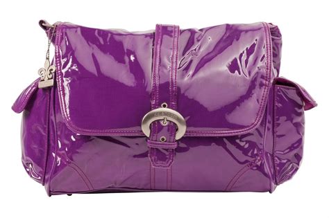 Purple Corduroy Laminated Buckle Diaper Bag Bags Fashionable Diaper