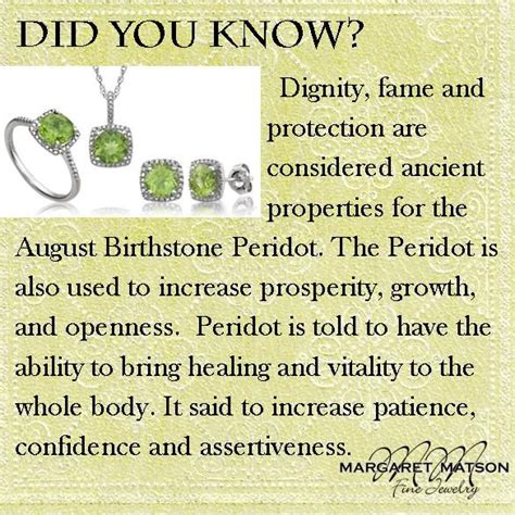Fun Facts About August Birthstone Peridot Whats Fun And Current