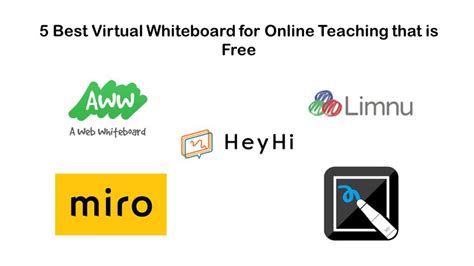 Free plan available for unlimited freehands; 5 Best Virtual Whiteboard for Online Teaching that is Free ...