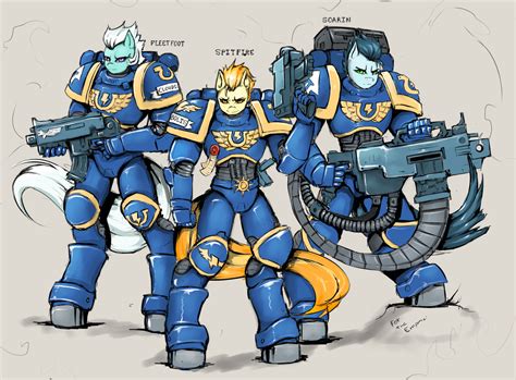 Have Some Awesome 40k Crossover Art Warhammer 40k Fimfiction