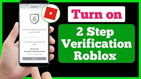 How To Turn On 2 Step Verification Roblox Enablesetup 2 Step