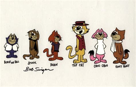 Model Cel Top Cat And The Gang Cat Top Animation Art Cartoon