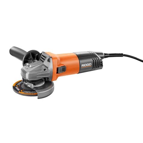 Ridgid 8 Amp Corded 4 12 In Angle Grinder R1006 The Home Depot