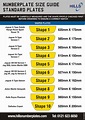 Numberplate Size Guide - Hills Numberplates Ltd