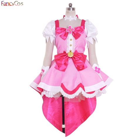 Halloween Womens Go Princess Precure Cure Flora Party Dress Cosplay Costume High Quality