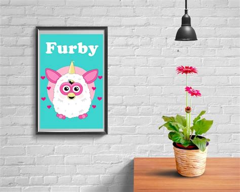 90s Furby Digital Print Printable Wall Art Poster Digital Etsy