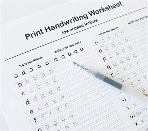 Printable Handwriting Worksheets5 Pages Letters Words And Sentences
