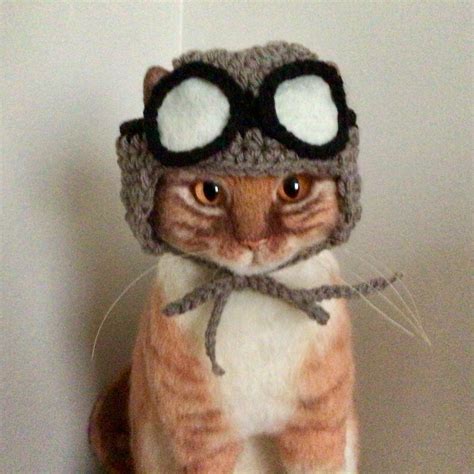 Aviator Hat Aviator Cap Cat Hat Cat Costumes Pet Costumes Etsy