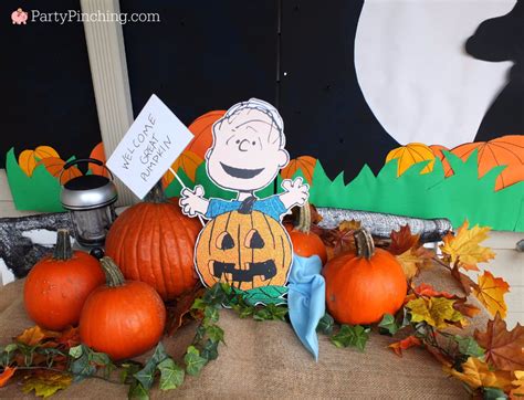 Great Pumpkin Charlie Brown Halloween Party Ideas Snoopy Linus