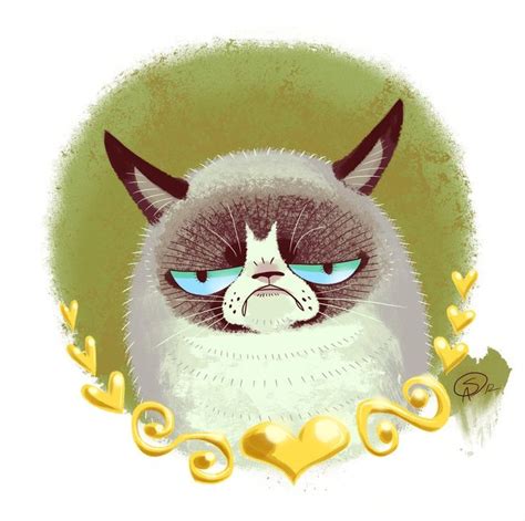 Grumpy Cat Art Grumpy Cat Art Cat Portraits Grumpy Cat