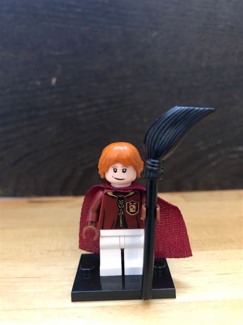 Ron Weasley Custom Minifigure Gryffindor Quidditch Harry Etsy Harry