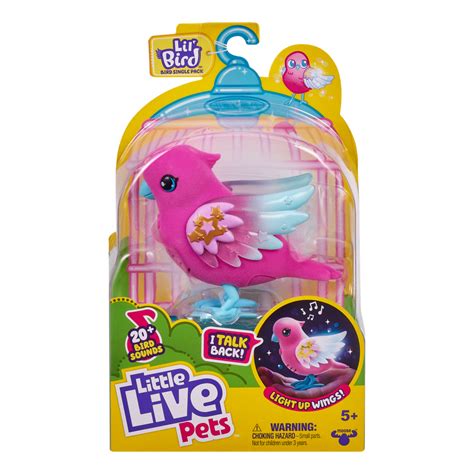 Little Live Pets Lil Bird Skyler Interactive Toy Bird 20 Sounds