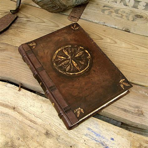 Vintage Leather Journal Blank Book Brown Leather An Old