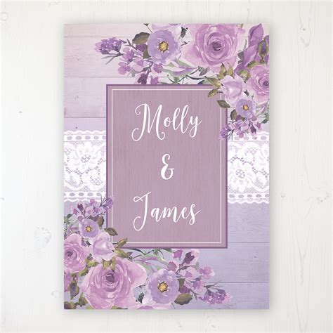 Please do a test invitation to make sure you like the results and keep it away from the. Wild Lavender Wedding Invitation Sample - Sarah Wants ...