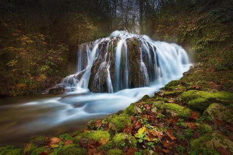 Nature Long Exposure Waterfall Water Forest Hd Wallpaper