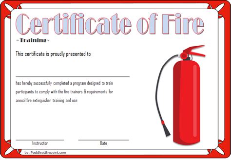 I think our local fire brigade gave us ours for free. Fire Extinguisher Training Certificate Template: 7+ Ideas FREE