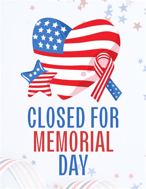 15 Free Printable Sign Closed Memorial Day The Joy Of Ts