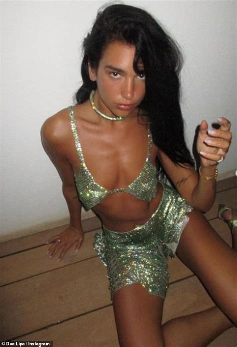 Dua Lipa Shows Off Her Incredibly Toned Figure In A Tiny Metallic