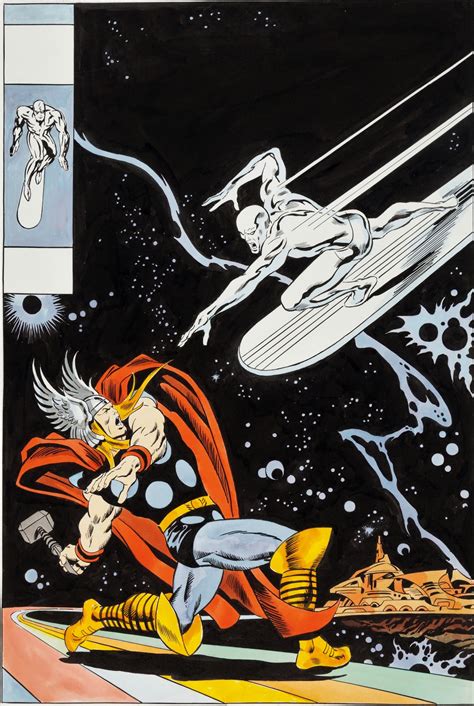 Capns Comics Silver Surfer 4 Cover By John Buscema