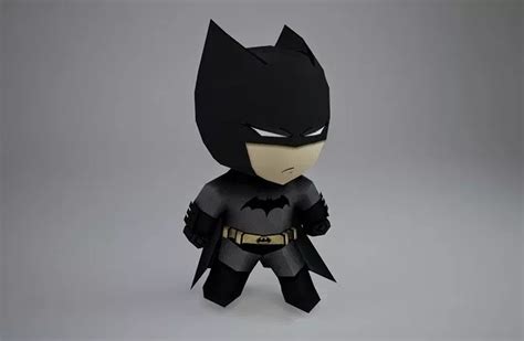 Chibi Batman Paper Craft ⋆ Mypapercraftnet Batman Chibi Paper Crafts