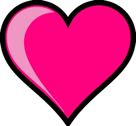 Pink Heart Clip Art At Vector Clip Art Online