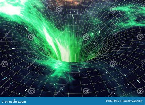 Star Warp Or Hyperspace Abstract Speed Tunnel Warp In Space Across