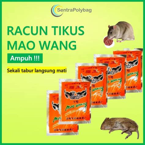 Jual Racun Tikus Maowang Mao Wang Original Ampuh Beras Merah Obat Mati