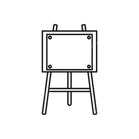 Easel Clipart Black And White