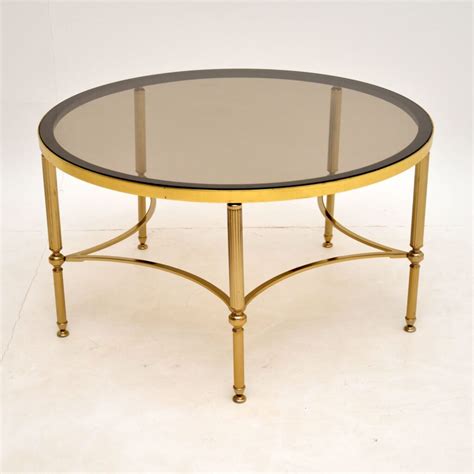 French Brass Glass Coffee Table Vintage 1960 S Retrospective