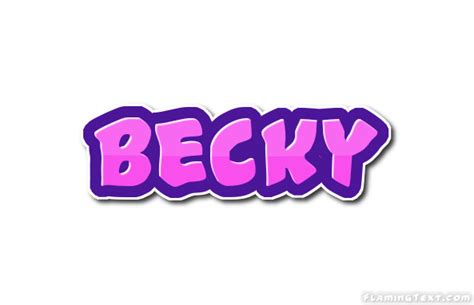Becky Logo Outil De Conception De Nom Gratuit à Partir De Texte