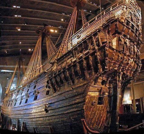 Swedish Warship Vasa It Sunk In 1628 And Was Recovered In The Ocean In