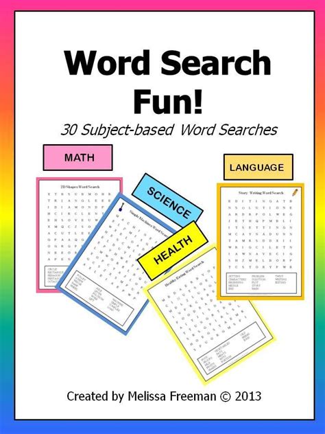30 Subject Based Word Searches To Use In Your Classroom Social Studies